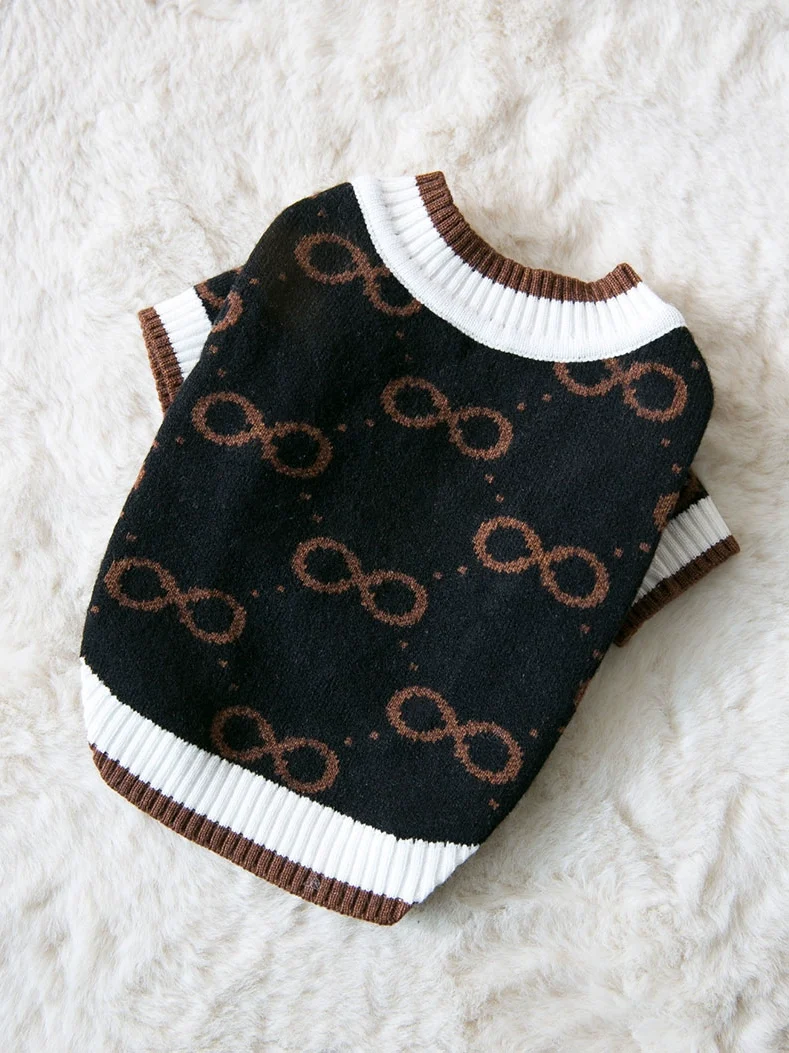 Cool Cardigan Sweater Puppy Clothes Spring and Autumn Pet Teddy Small Size Dogs Bichon Cat Cute Internet Celebrity