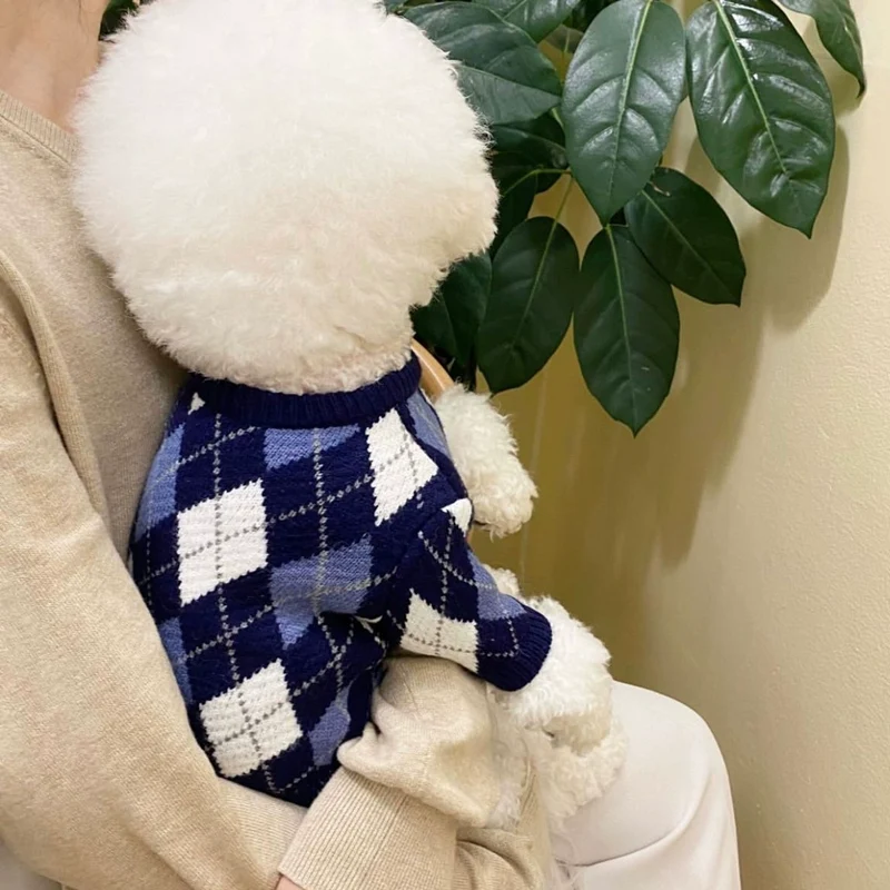 Cool Cardigan Sweater Puppy Clothes Spring and Autumn Pet Teddy Small Size Dogs Bichon Cat Cute Internet Celebrity