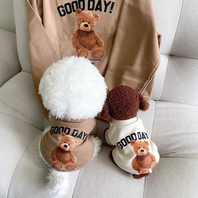 Dog Clothes Dog Costume Pet Clothes Cartoon Bear Pet Shirt Puppy Clothes Pet Vest Pet Clothes Dog Sport Shirt XS-XXL