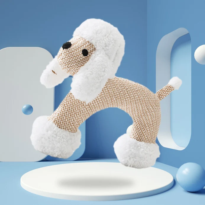 Bichon Dog Sound Toy Bite-Resistant Molar Pet Relieving Stuffy Handy Gadget Training Small Puppy Golden Retriever Large Small Size Dogs