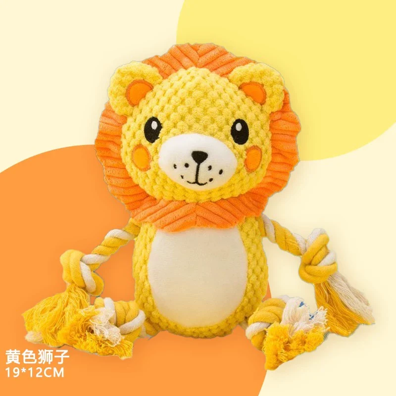 Dog Toy Stuffed Bite-Resistant Molar Sound Corgi Puppy Golden Retriever Small Large Dog Pet Supplies Relieving Stuffy Handy Gadget