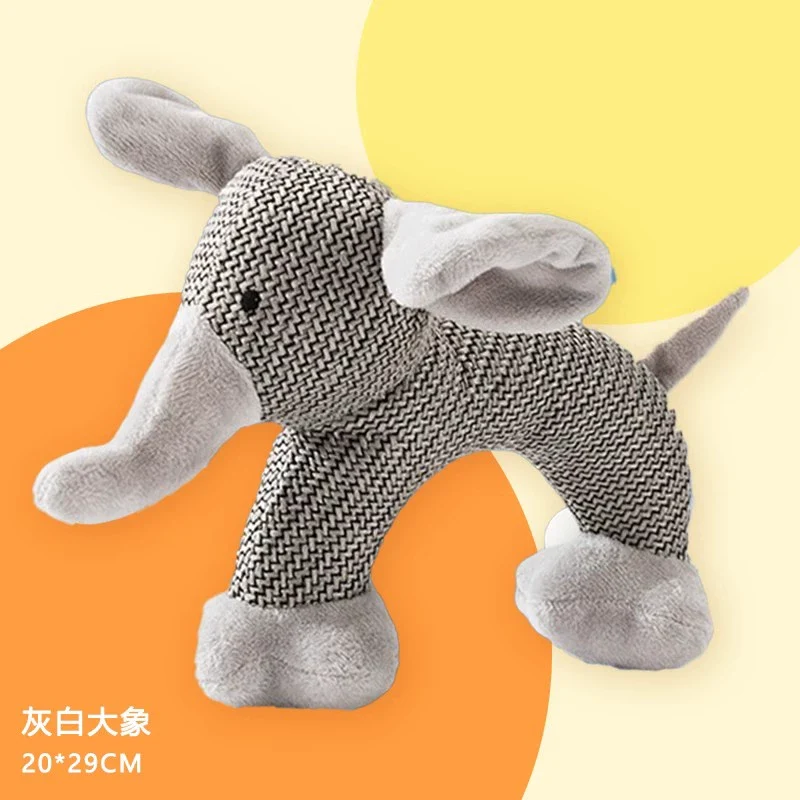 Dog Toy Stuffed Bite-Resistant Molar Sound Corgi Puppy Golden Retriever Small Large Dog Pet Supplies Relieving Stuffy Handy Gadget