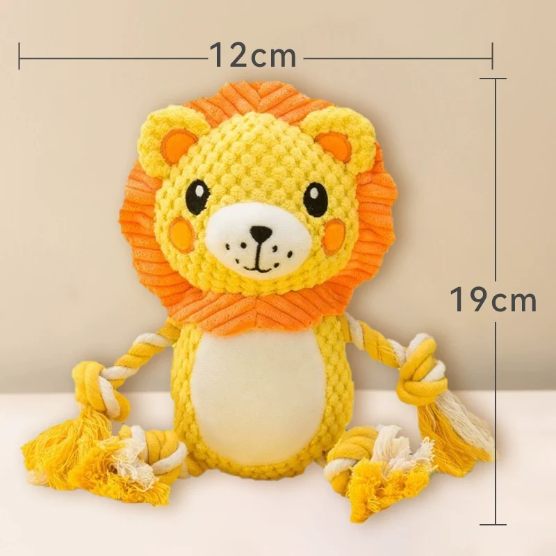Dog Sound Stuffed Toy Self-Hi Relieving Stuffy Handy Gadget Bite-Resistant Molar Pet Teddy Corgi Small Puppies Supplies