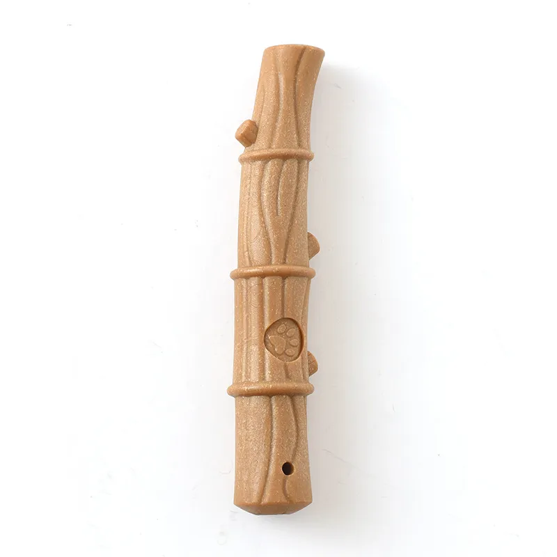 Pet Dog Chew Toys Molar Teeth Clean Stick Interesting Pine Wood Cute Bone Shape Durable Bite Puppy Interactive Toy Pet Supplies