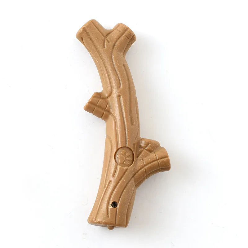Pet Dog Chew Toys Molar Teeth Clean Stick Interesting Pine Wood Cute Bone Shape Durable Bite Puppy Interactive Toy Pet Supplies
