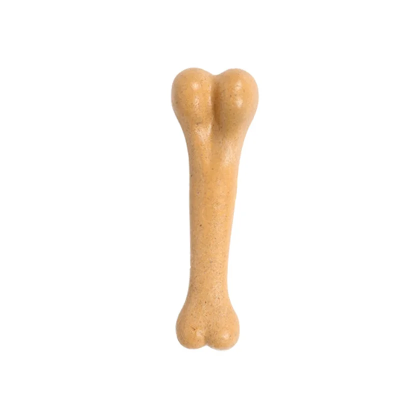 Pet Dog Chew Toys Molar Teeth Clean Stick Interesting Pine Wood Cute Bone Shape Durable Bite Puppy Interactive Toy Pet Supplies