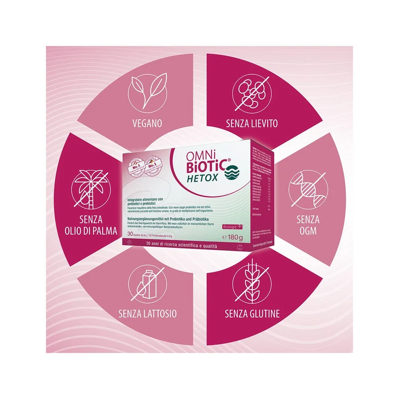 Omni Biotic Hetox 30 Bustine Da 6g