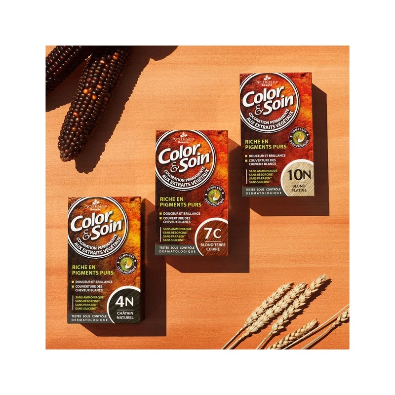 Les 3 Chenes Color & Soin Kit Tinta Capelli 7G Biondo Dorato