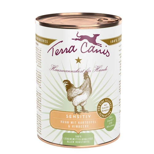 Terra Canis SENSITIVE Pollo con Patata e Lampone Umido Per Cani