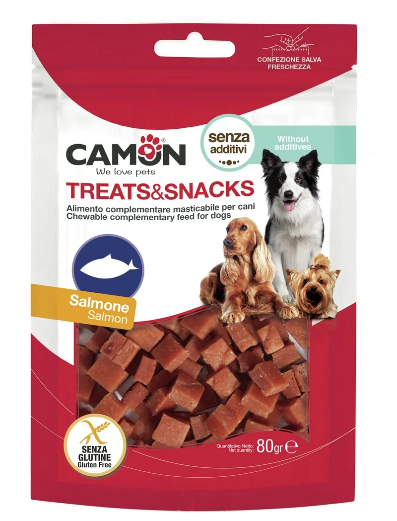 Snack cubetti al salmone - Camon