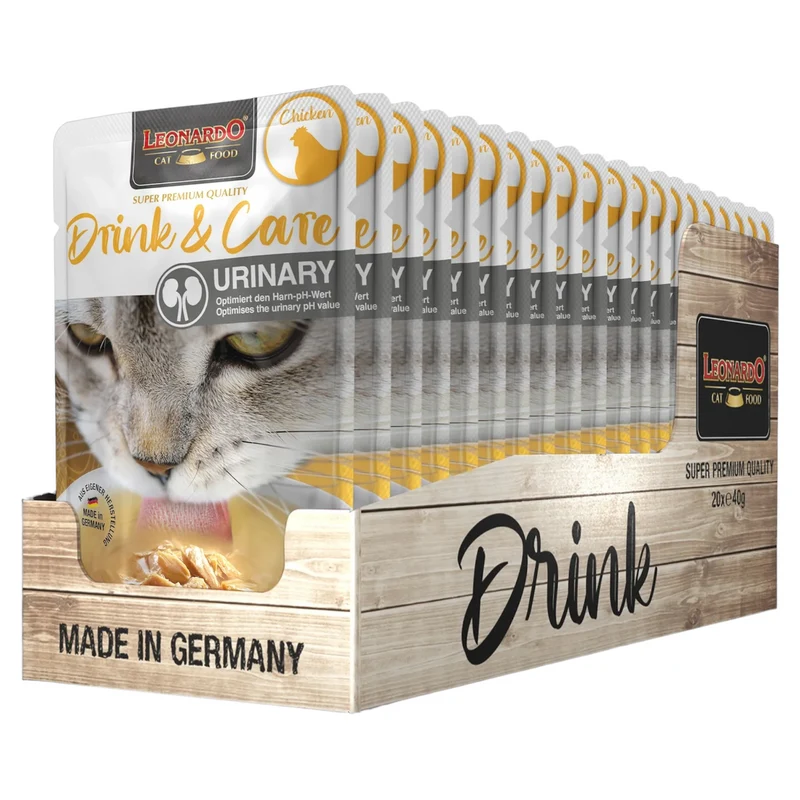 LEONARDO Drink Urinary Care Pollo 40gr (Pack 20pz)