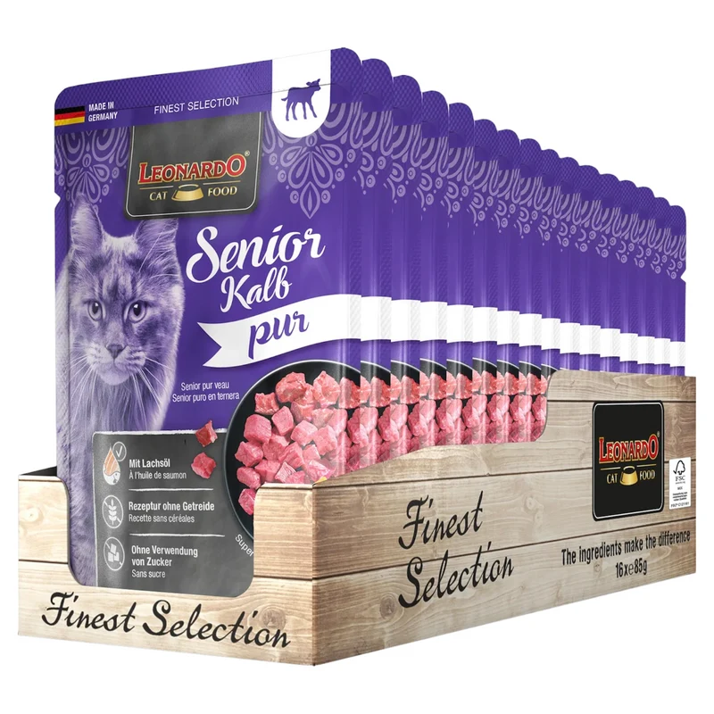 LEONARDO Senior Vitello 85gr (Pack 16pz)