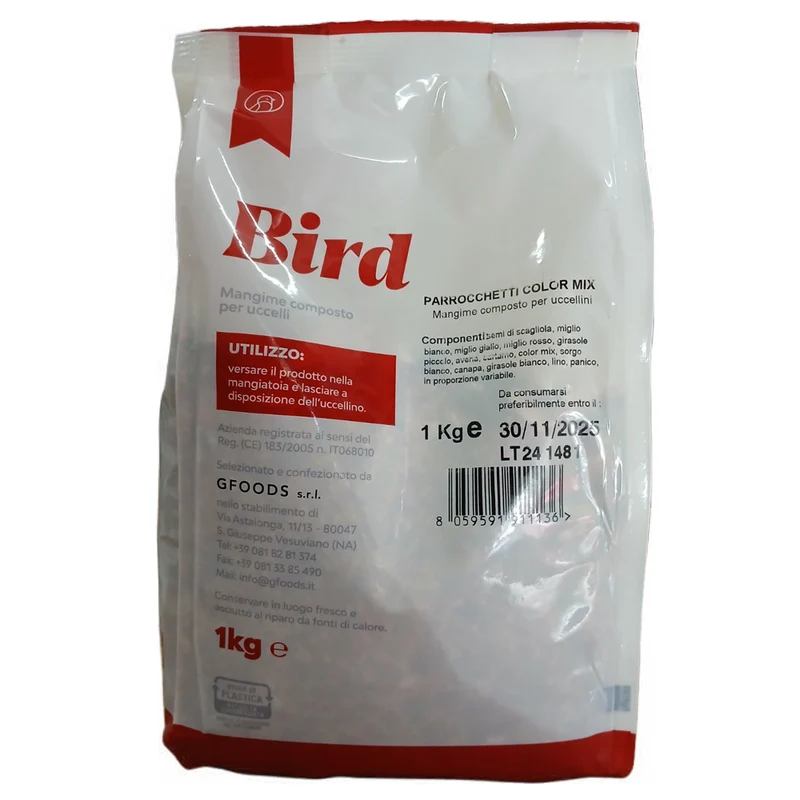 Agria Bird Canarini Color Mix Miscela per Canarini Vitaminizzata Alimento kg 1