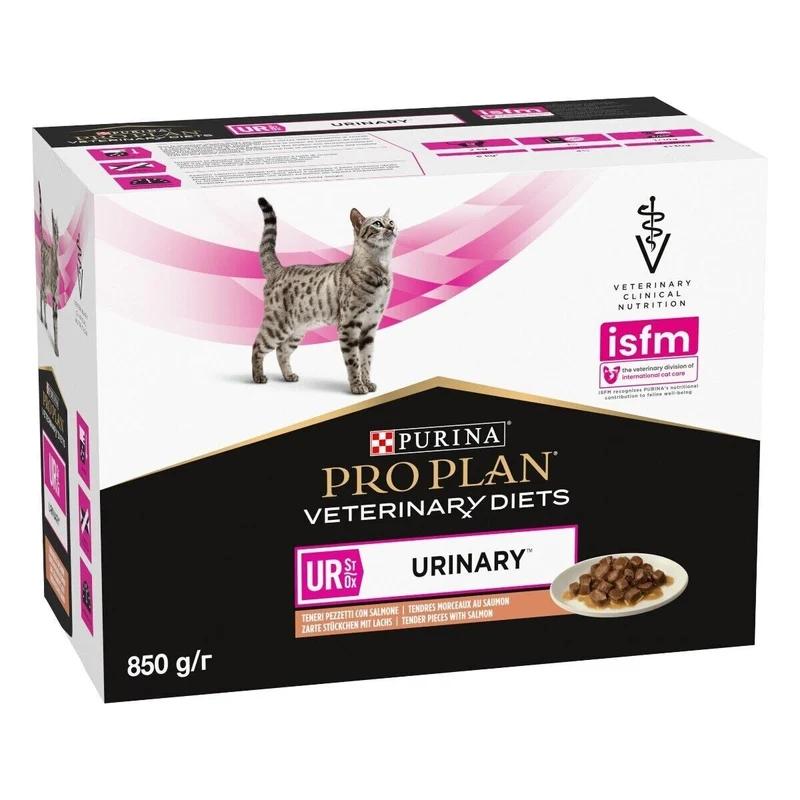 Purina Proplan Urinary Alimento Umido Gatto Box 10 X Gr 85 Gusto Salmone
