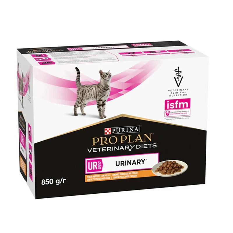 Purina Proplan Urinary al Pollo Alimento Medicato per Gatti Box 10 Bustine X Gr.85