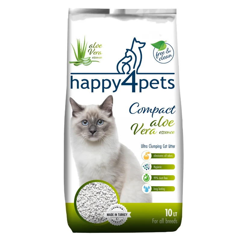 Happy4Pets Lettiera Aloe Vera 10lt