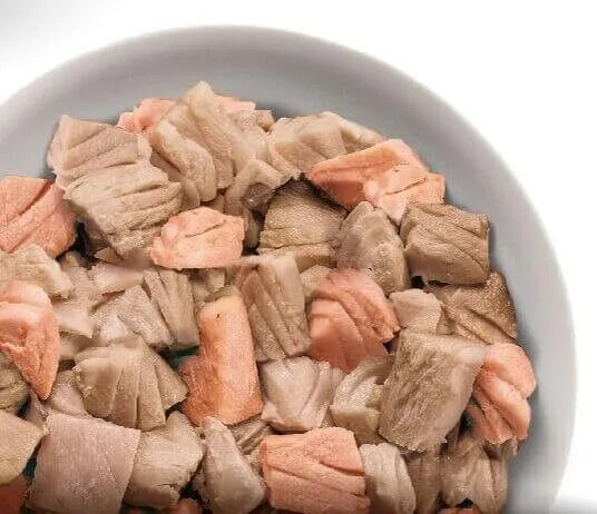 Life Dog Natural Tranci di Tonno con Salmone 90g - Cibo Umido per Cani