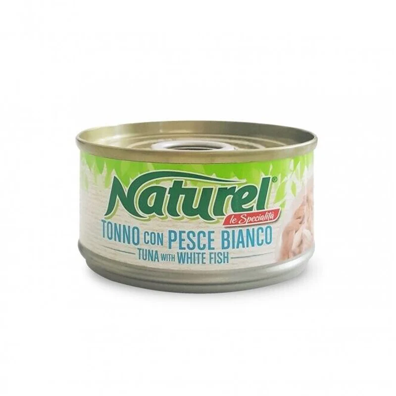 Life Cat Naturel Le Specialità Tonno con Pesce Bianco 70g - Cibo Umido per Gatti