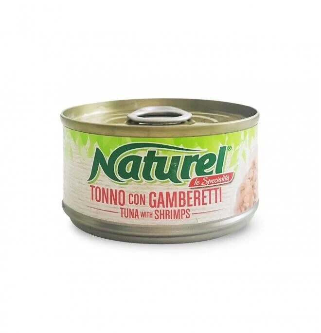 Life Cat Naturel Le Specialità Tonno con Gamberetti 70 g - Cibo Umido per Gatti