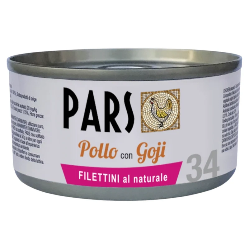 PARS 34 Filettini Naturali Pollo con Goji 85Gr