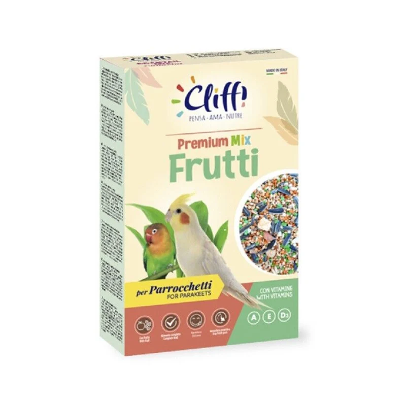 Cliffi Frutti Miscela per Parrocchetti con Frutta (27,5%) e vitamine 700g