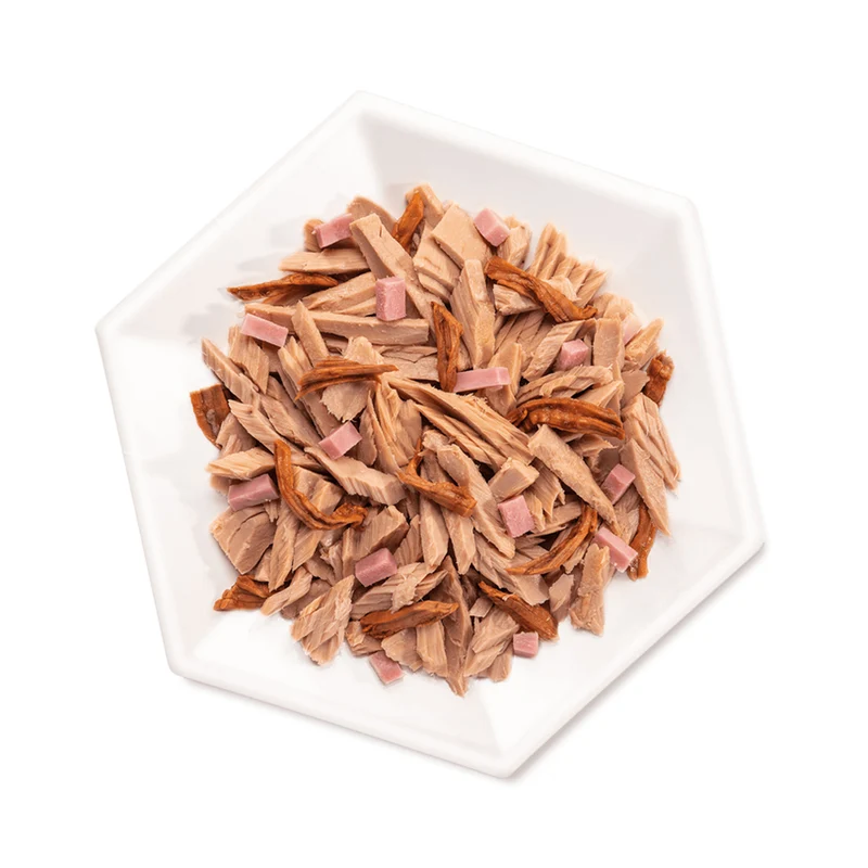 Life Cat Natural Tonno Manzo e Prosciutto di Pollo 70g - Cibo Umido per Gatti