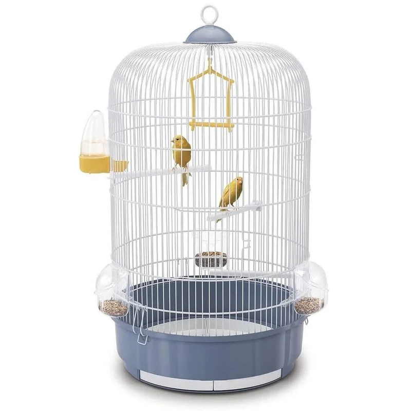 Imac Luna Gabbia per Uccelli Gabbia Rotonda con Gancio per Canarini Ø 40cm