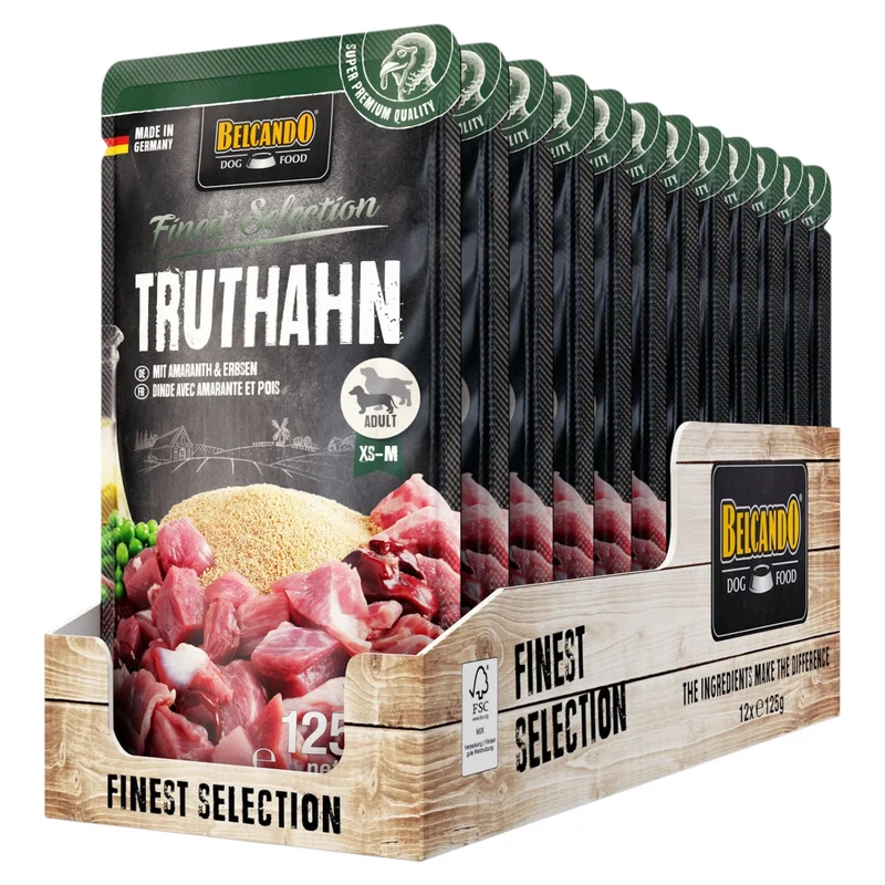 BELCANDO Cane Adult Tacchino 125gr (Pack 12pz)
