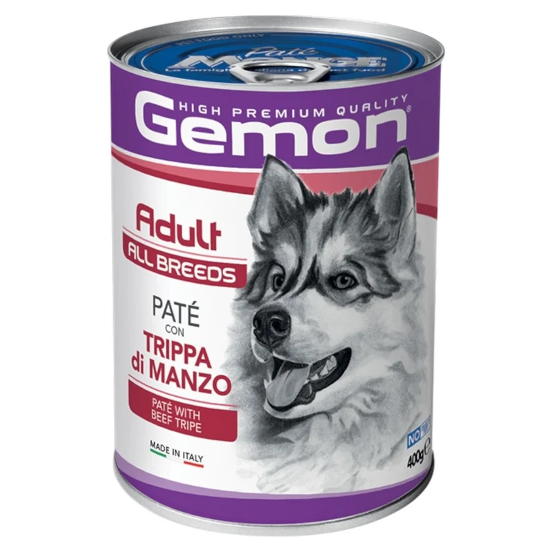 GEMON Cane All Breeds Adult Paté con Trippa di Manzo 400gr