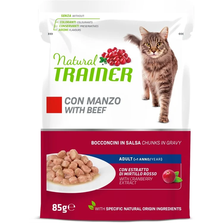 Natural Trainer Cat Adult Manzo 85g