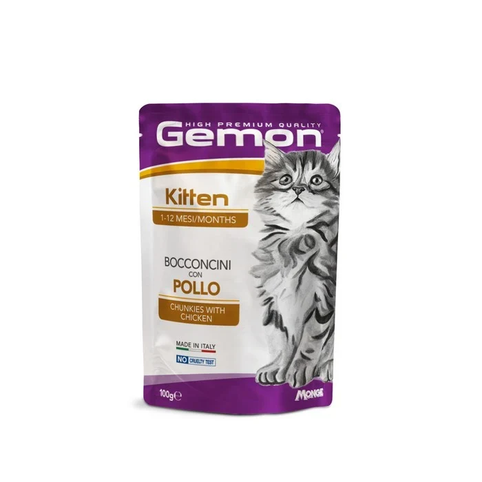 GEMON Kitten Pollo 100g