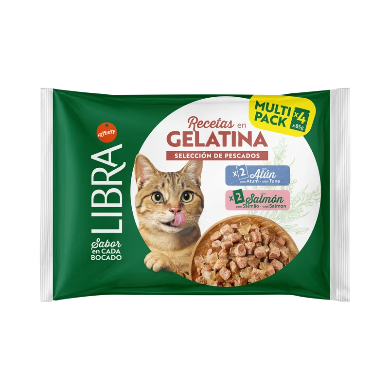 4x85g LIBRA Gelatina Salmone e Tonno