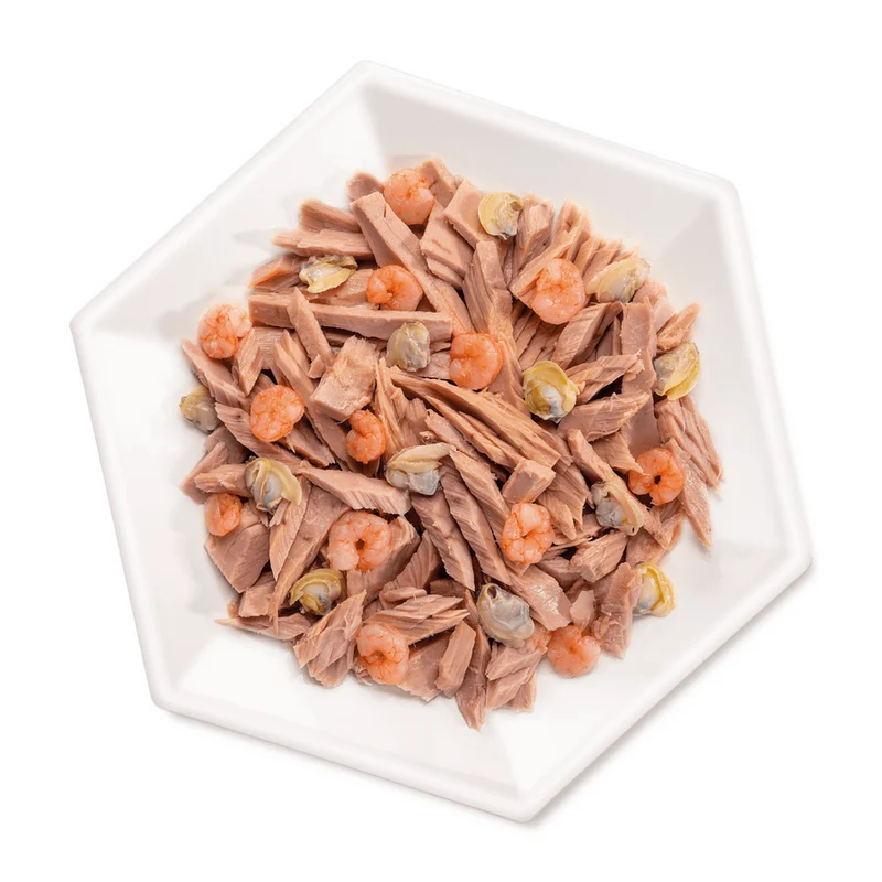 Life Cat Natural Le Ricette Tonno Vongole e Gamberetti 150g - Cibo Umido Gatti