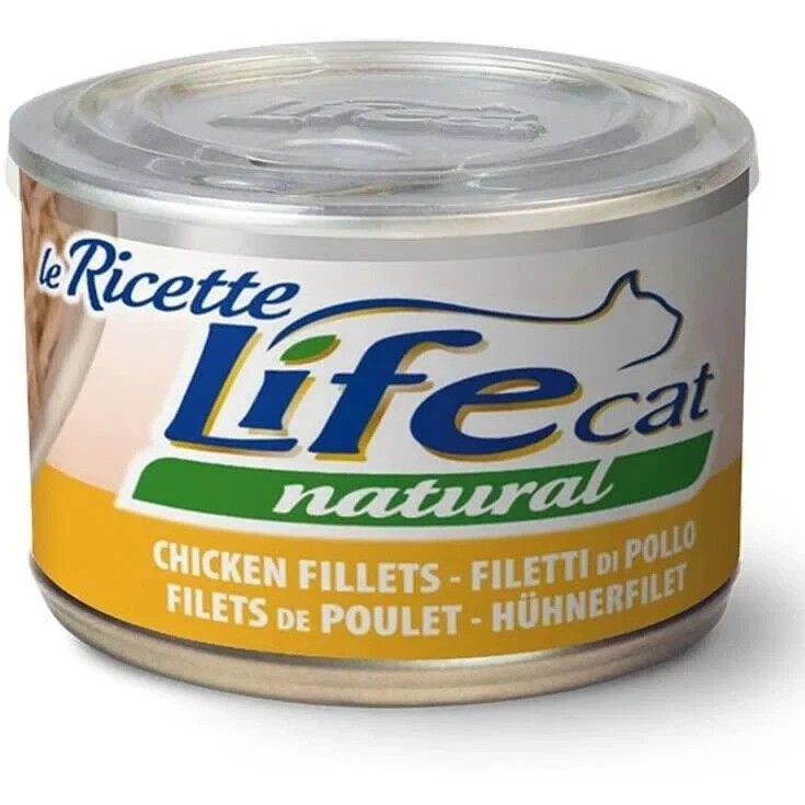 Life Cat Natural Le Ricette Filetti di Pollo 150g - Cibo Umido per Gatti