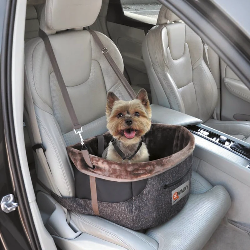Camon Walky Pet Drive Box Comfort Trasportino per Auto per Cani 38x38x25h cm