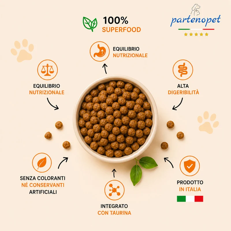 Partenopet Cat Kitten Pollo Pressato a Freddo 1,5 kg
