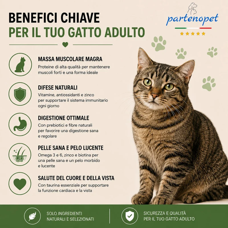 Partenopet Adult Cat Pollo Pressato a Freddo 1,5 kg