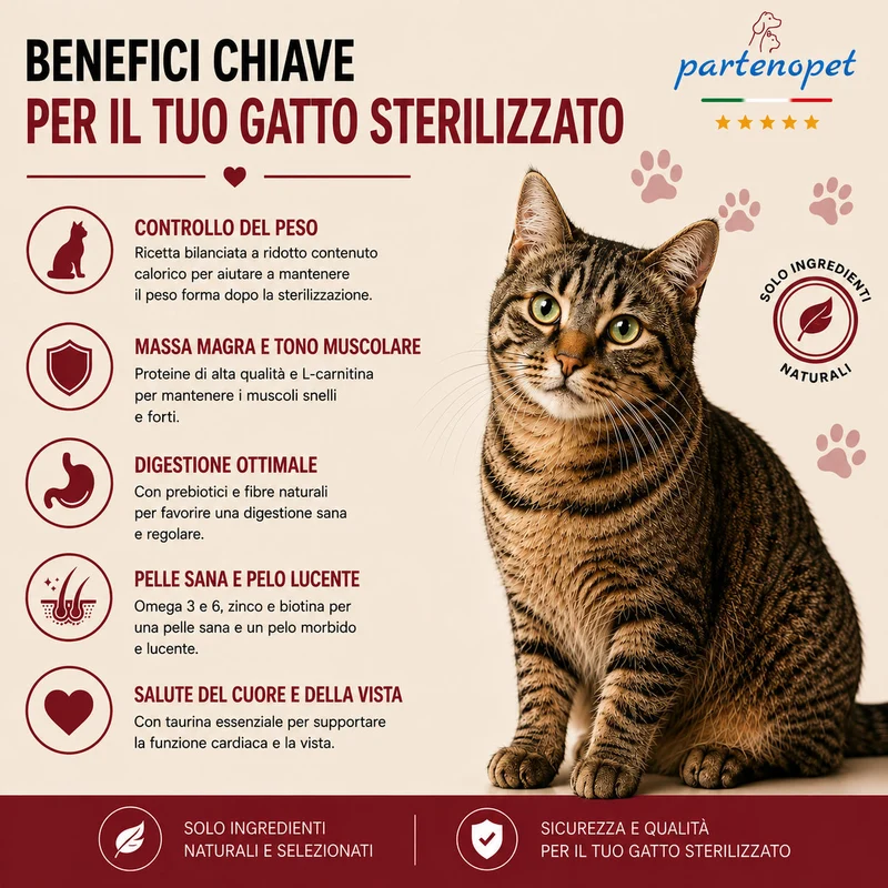 Partenopet Adult Cat Pesce Pressato a Freddo 1,5 kg