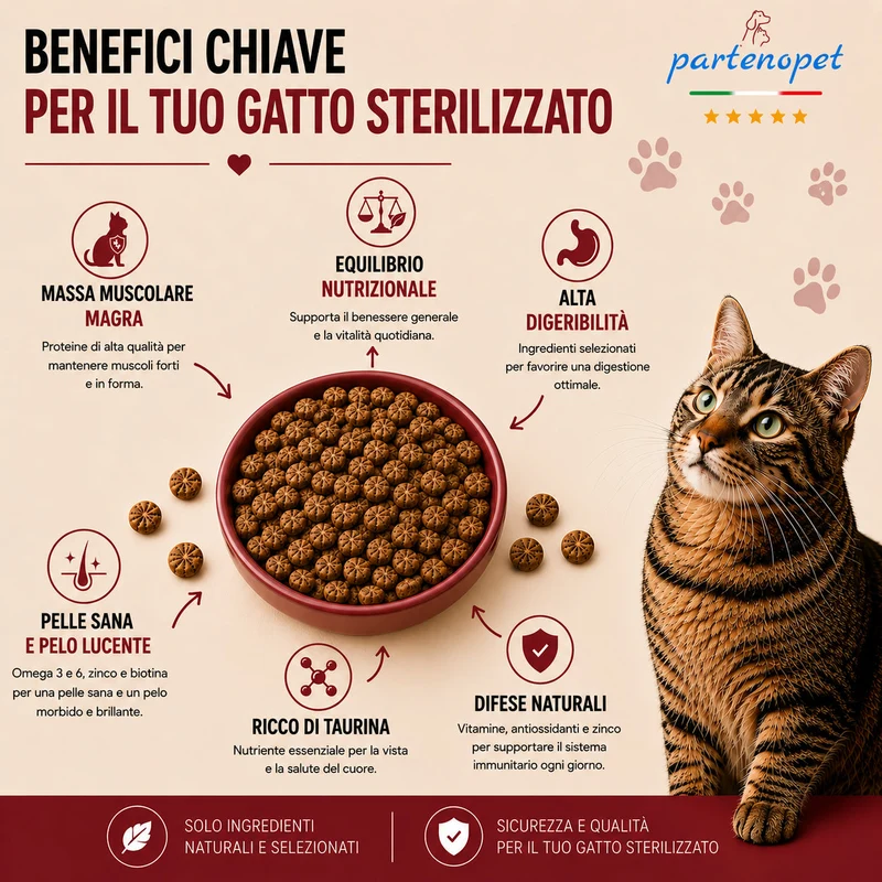 Partenopet Adult Cat Pesce Pressato a Freddo 1,5 kg