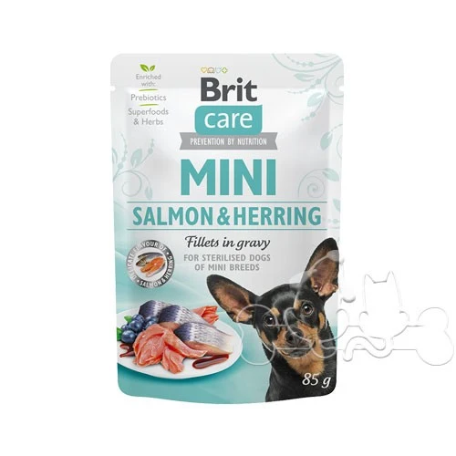 Brit Care MINI Umido Cane Sterilized Salmone e Aringa