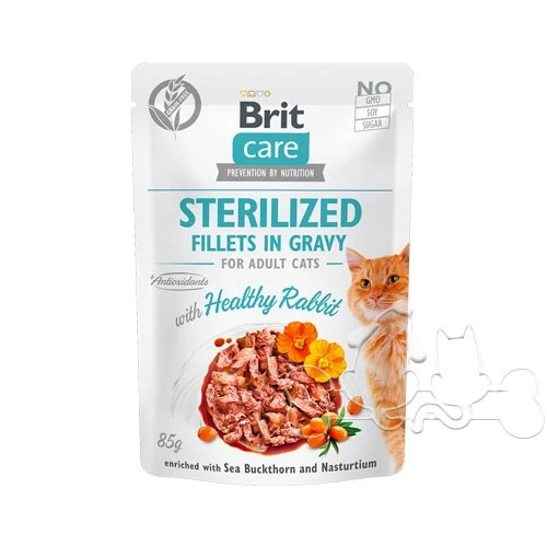 Brit Care Umido Gatto Bustine Sterilizzato Coniglio Succulento