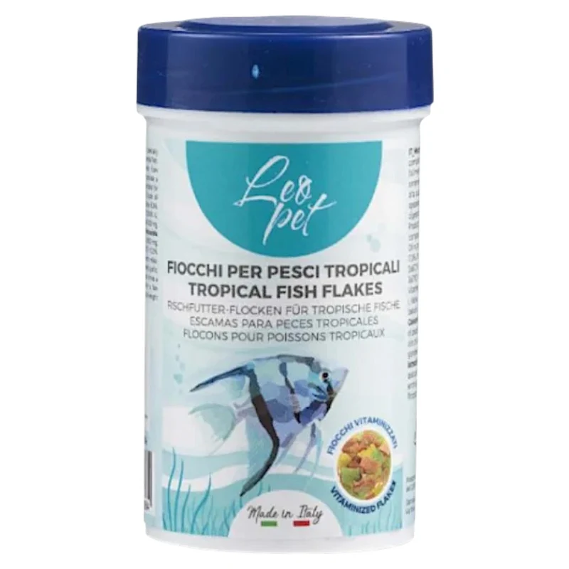 LEOPET Fiocchi per Pesci Tropicali 250Gr