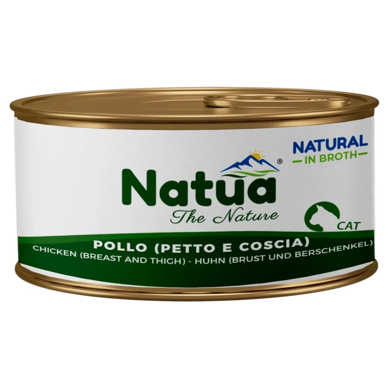 NATUA Cat Broth Natural Pollo (Petto e Coscia) 85Gr