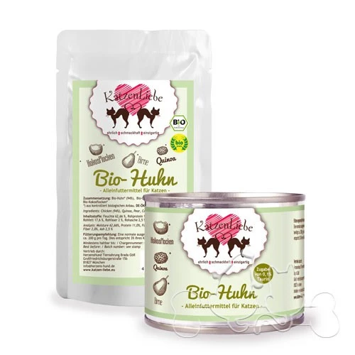 Katzen Liebe Pollo Biologico e Quinoa Bio Umido per Gatti