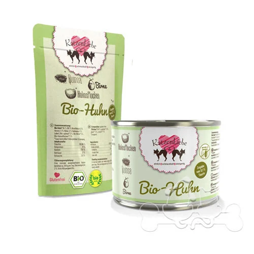 Katzen Liebe Pollo Biologico e Quinoa Bio Umido per Gatti