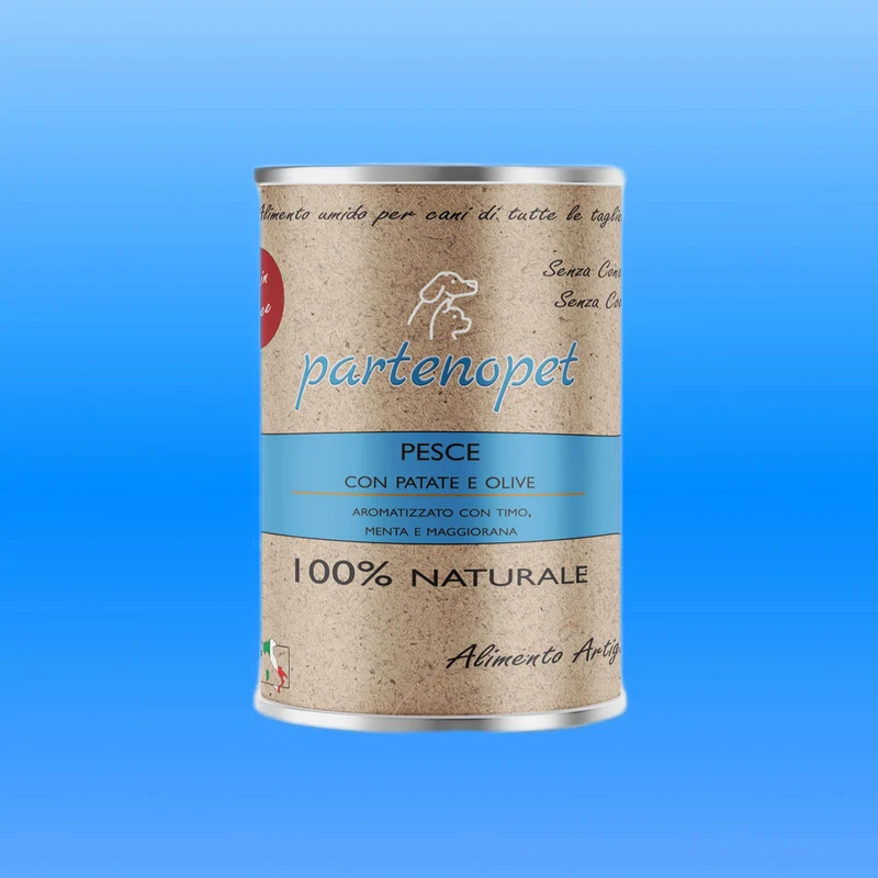 Partenopet Umido Cani Pollo e Salmone con Patate e Olive 400 g