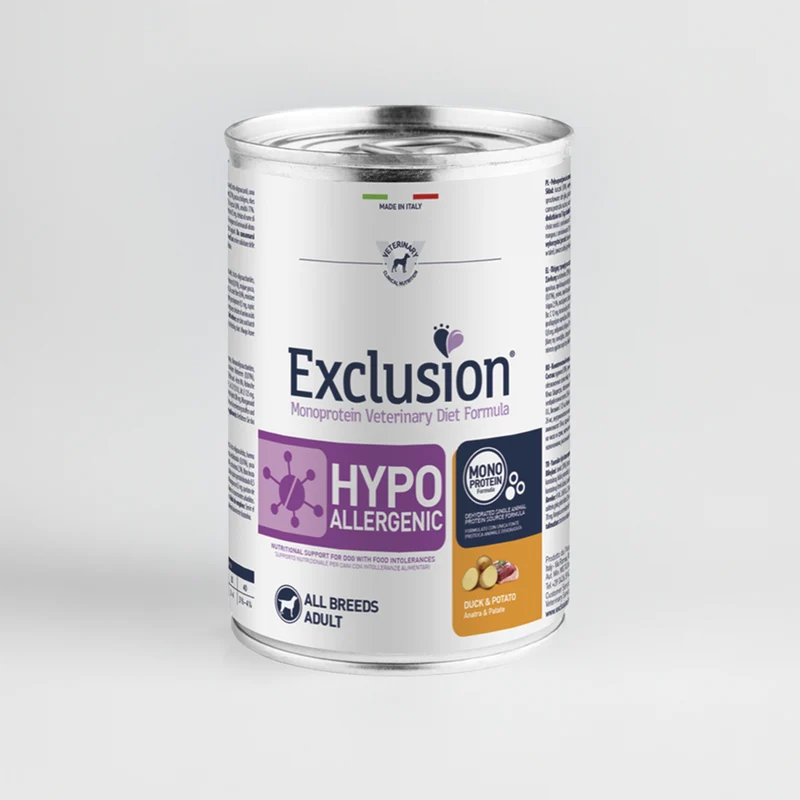 Exclusion Hypoallergenic Anatra e Patata Alimento Umido per Cani 400g