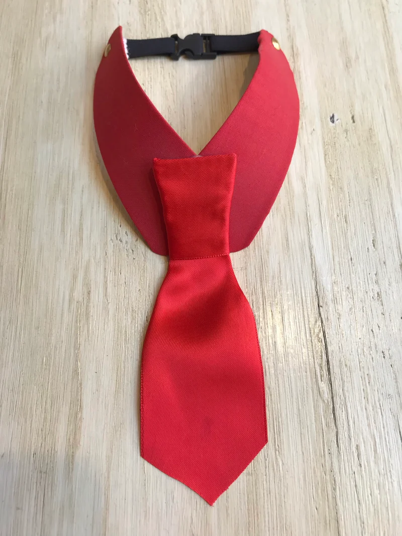 Colletto In Cotone "Con Cravatta o Papillon" - Da Tommy Pet Boutique