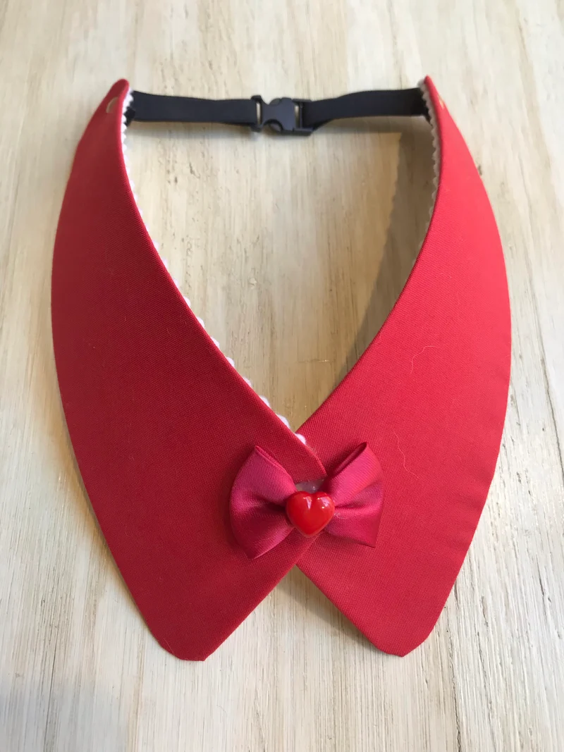 Colletto In Cotone "Con Cravatta o Papillon" - Da Tommy Pet Boutique