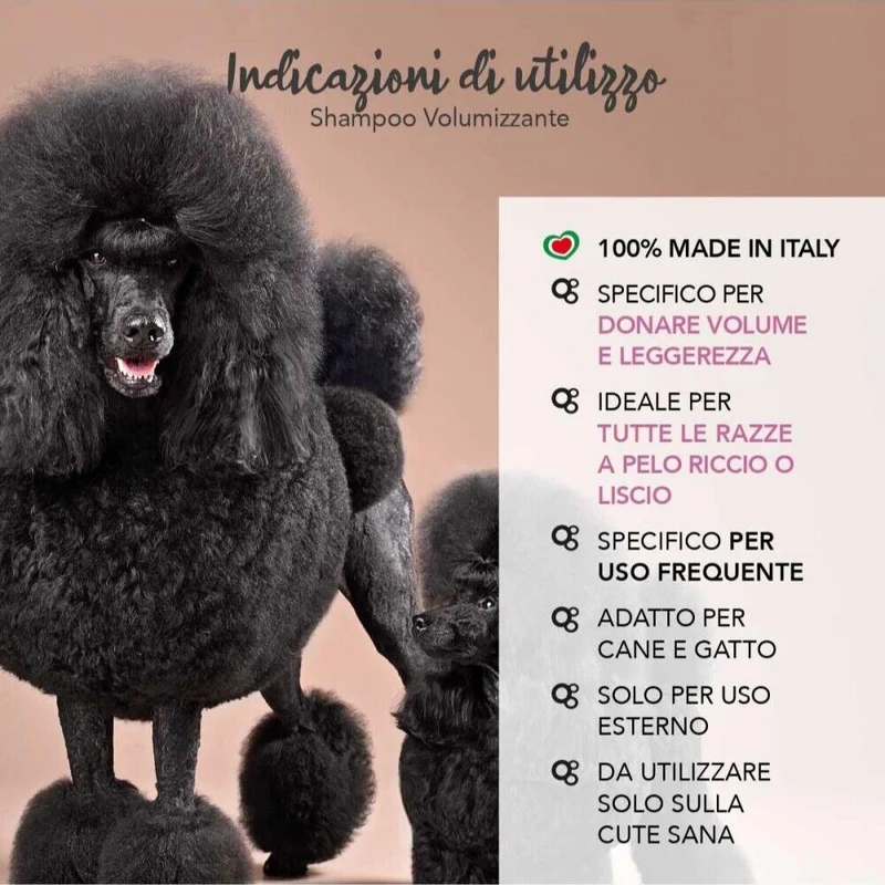 Yuup Shampoo Volumizzante per Cani Volume Leggerezza Manti Lisci o Ricci 250ML